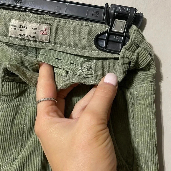 Zara Kids Colorful Collection Green Corduroy Pants - Picture 5 of 8